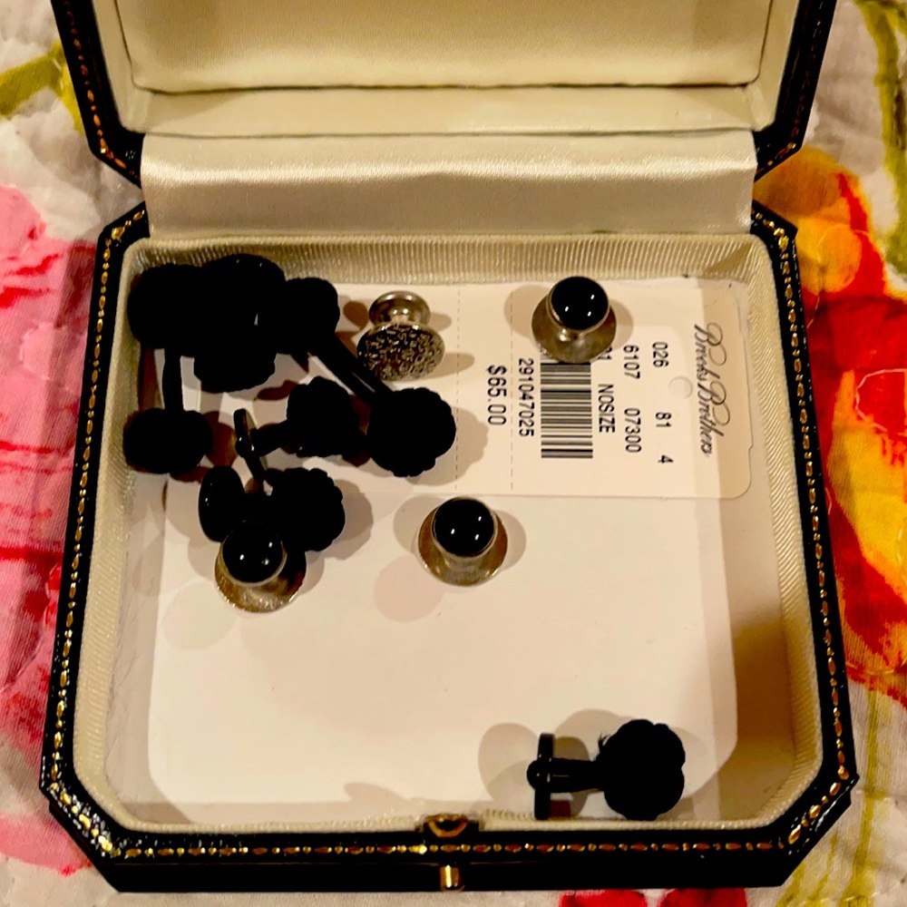 Brooks Brothers studs and links.